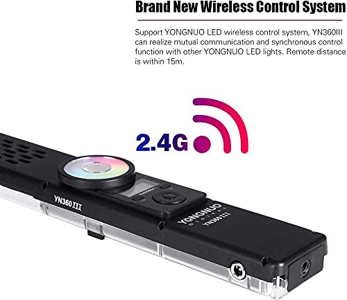 YONGNUO YN360 III Pro 5500K RGB LED Luz de vídeo colorida para